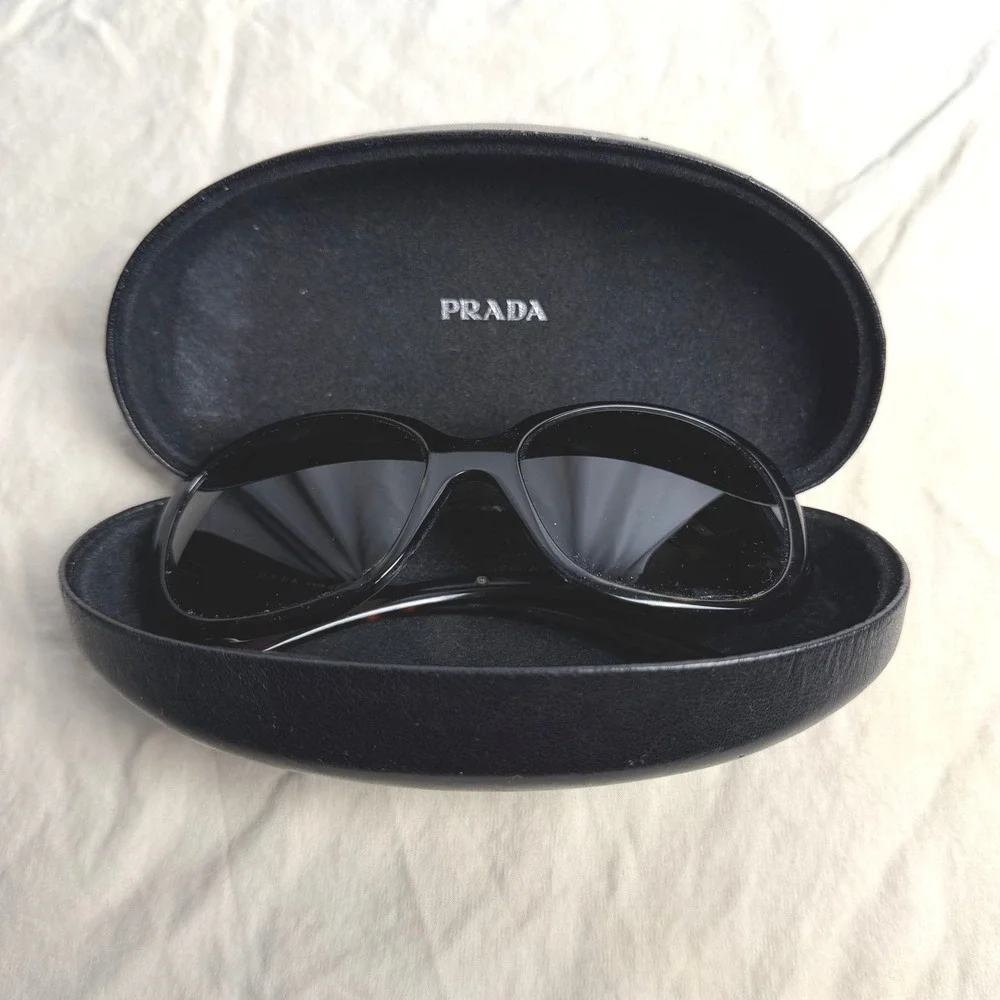 Prada Oversized Dark Brown Tortoiseshell Sunglasses